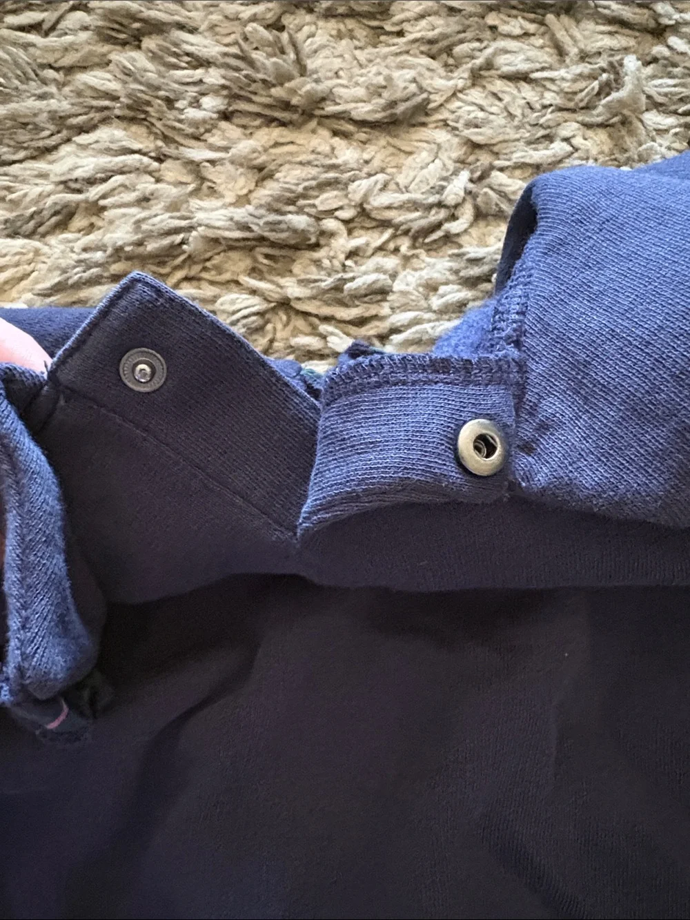 Vineyard Vines Navy Ruffle Collar Sweatshirt